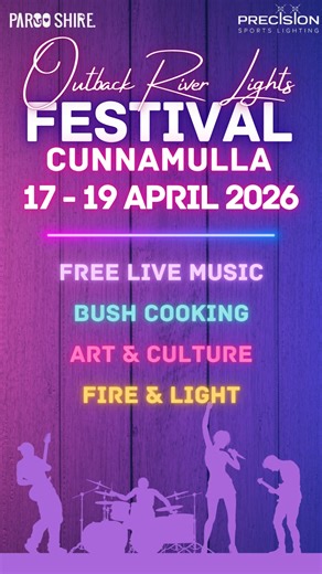 ✨ Outback River Lights Festival 2026 | Cunnamulla, QLD ✨ Get ready for an unforgettable outback experience as Cunnamulla lights up for the return of the Outback River Lights Festival 2026! Across one magical weekend, immerse yourself in: 🔥 Bush tucker food experiences 🎶 FREE Live music & entertainment 🎨 Art, sculpture & creative workshops 🏮 Glowing lanterns & dazzling light installations 👨‍👩‍👧 Family-friendly activities 🎆 Spectacular fireworks 🛁 Exclusive Cunnamulla Hot Springs experien