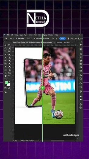 Mobile Mockup Tutorial in Photoshop by Netha Designs.