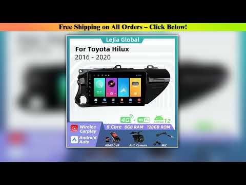 for Toyota Hilux 2016 - 2020 Car Radio with Screen Multimedia Player Navigation GPS Head Unit