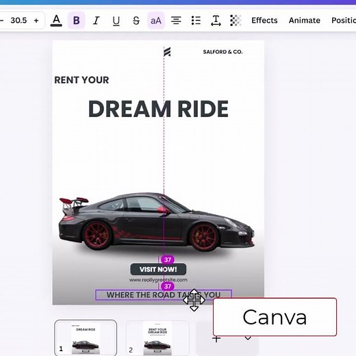 Canva Design Match and Move