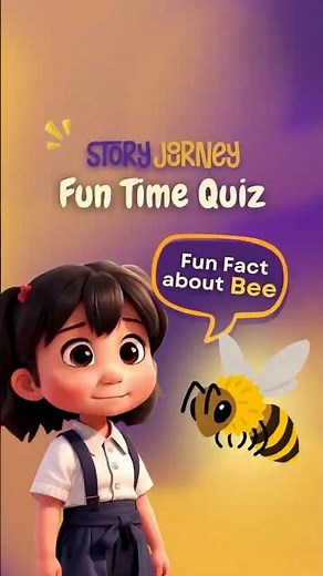 Test your KNOWLEDGE about CUTE bumblebee the flying insect | Story for Kids in English