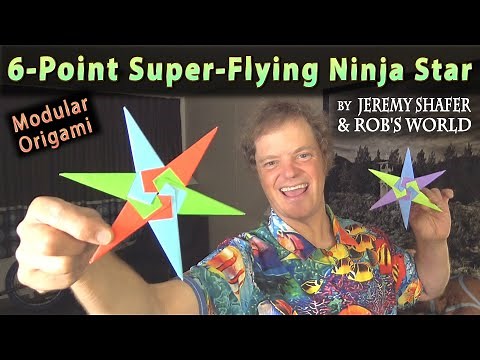 How to Make a 6-Point Ninja Star that Flies Super Fast!