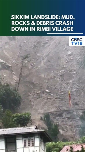 Sikkim Landslide: Fresh Mudslide Hits Rimbi Village, Houses & Roads at Risk | N18S
