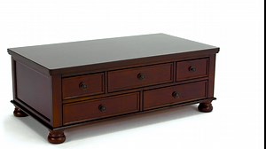 Signature Design by Ashley Porter Traditional Coffee Table with Storage, Rustic Brown