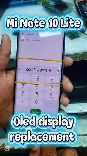 Mi Note 10 lite OLEE display replacement. #youtubeshorts
