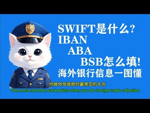 SWIFT、IBAN、ABA、BSB、Sort Code：跨境收款信息怎么填才对？