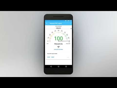 Measuring WiFi signal strength (m2suite mobile WiFi app)