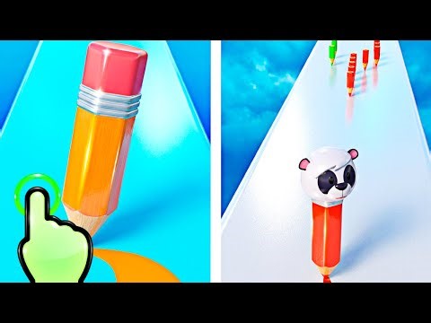 Color Pencil Run - Make Big Color Pencil Run - All Levels iOS Android GamePlay #22