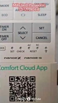 Instructions on setting a timer on a Panasonic air conditioner remote control #radatv #panasonica...