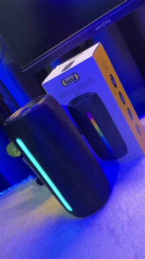 Portable Bluetooth Speaker with RGB Lighting and Deep Bass