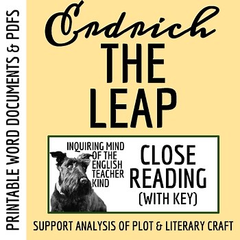 "The Leap" by Louise Erdrich Close Reading Analysis Worksheet (Short Story)