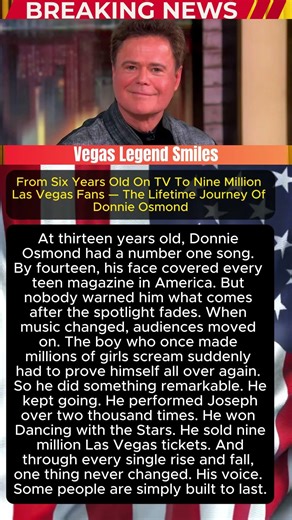 He Was America's Biggest Teen Idol Then Disappeared — The Incredible True Story Of Donnie Osmond