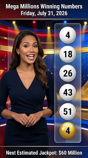 🟡 Mega Millions Winning Numbers & Lottery Results – Friday, July 31, 2026