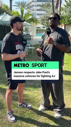 Jensen respects Jake Paul's massive cohones for fighting Anthony Joshua