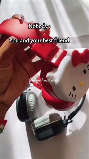 Kuromi and Hello kitty headphones. #sanrio #kuromi #hellokitty #headphones