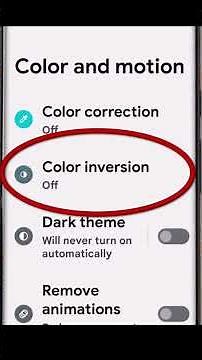 Color Inversion on Your Smart Phone