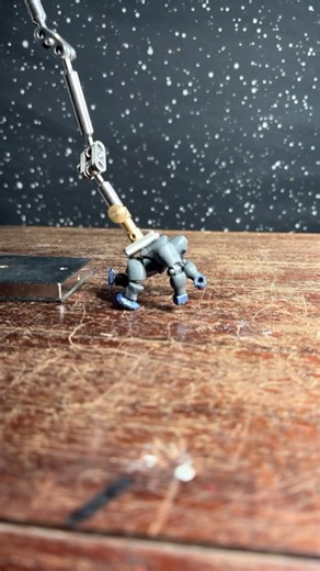 stop motion practice with blokees. Beast Wars Optimus Primal in his beast mode. #stopmotion #toys