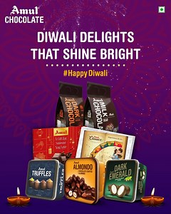 633K views · 1.3K reactions | Make this Diwali sparkle with the delicious range of Amul Chocolates, filling your celebrations with sweetness. #AmulChocolate #Amul #Diwali #Sweet | Amul | Facebook