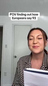 Repost of my most viewed video of 2025 ✨ finding out how different European languages say 93 #languages #languagelearning #europe #european #funny | Roya