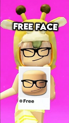 0 ROBUX FREE Roblox Face 😍💕