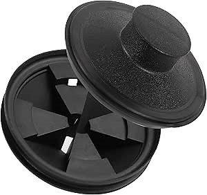 Garbage Disposal Splash Guard 3 3/8 Inch,Rubber Sink Baffle Drain Covers and Plugs,Food Waste Disposal Stopper for Moen and InSinkErator Evolution Series Removable Collar EPDM Strainer Insert Parts