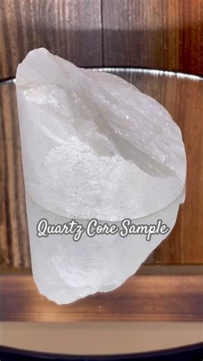 Quartz Core Sample #quartz #minerals #mining #drillinggeology