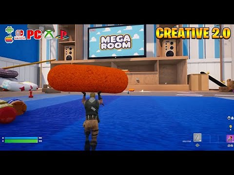 Mega Room Creative 2.0 Map Code In Fortnite! (Mega Room Gameplay) EPIC!