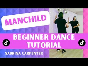 "Manchild" - Sabrina Carpenter 😘 (BEGINNER DANCE TUTORIAL) 😘 Step-by-Step & Back-view!
