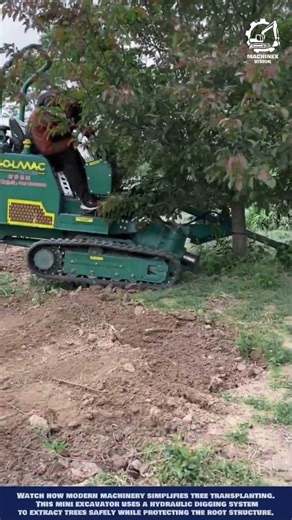 Smart tree extraction machine innovation for landscaping