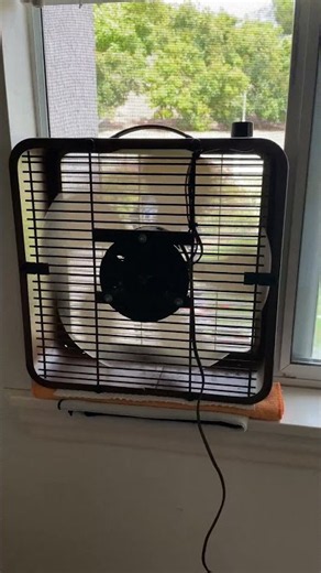 Toastmaster 14" Box Fan in the Window on a hot Summer Day #shorts
