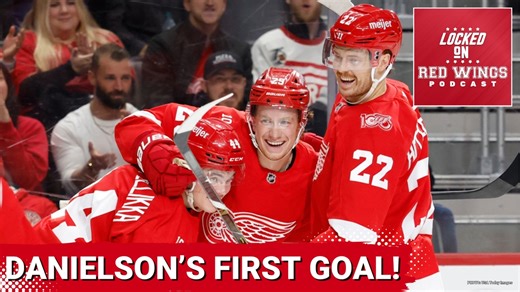 Nate Danielson scores his FIRST NHL goal in Detroit Red Wings win over the Seattle Kraken
