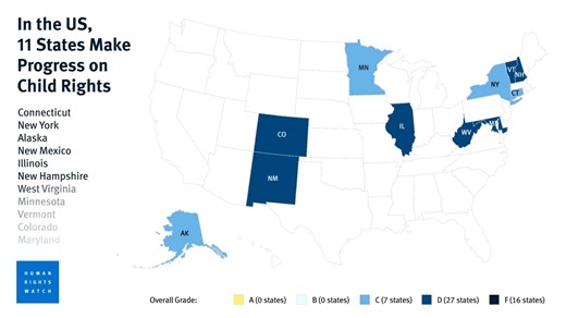 🚨 Our latest child rights scorecard is out — and the findings show that many US states are still failing on key children's rights. But it's not all bad news. Read more to learn about areas of progress ⤵️ https://bit.ly/45Y44WW | Human Rights Watch