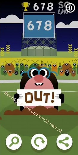 OMG the highest score in Doodle cricket new World record