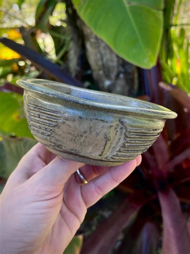 Handmade Stoneware Planter: Rustic Textured Bonsai Pot, Organic Natural Decorative Pottery, Ceramic Container for Cactus, Succulent, Orchid - Etsy