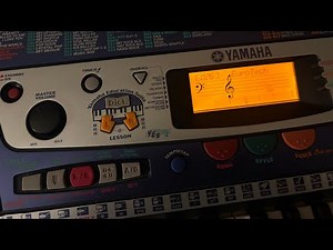 Jamming rhythms on my Yamaha keyboard