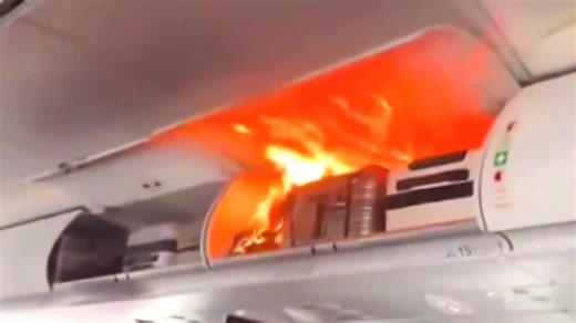 Lithium Battery Causes Fire Midair; Cargo Plane Skids Into Water
