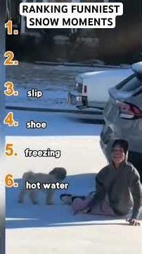Ranking funniest snow moments #memes #funny #comedy #ranking #shorts