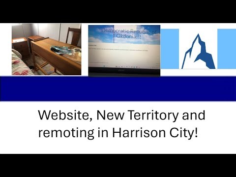 Day 5 of making a micronation! Website, New Territory and remoting in Harrison City!