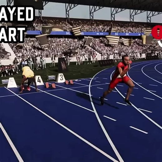100m Olympic Champion Race vs Hurdle Runner