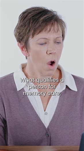 2.4K views · 12 reactions | How do you qualify for memory care? Expert Niki Gewirtz breaks it down in under a minute—starting with one important step: a diagnosis. | A Place for Mom | Facebook