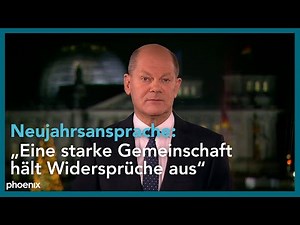 Mit Gebärde: Neujahrsansprache von Bundeskanzler Olaf Scholz | 31.12.2021