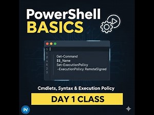 🔥 Introduction to PowerShell | Day 1 Tamil | Part 1 | Basics, Cmdlets, Syntax & Execution Policy