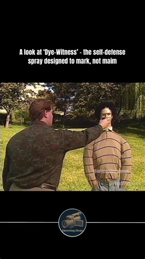 @interesting.always on Instagram: "Unlike mace or pepper spray, Dye-Witness is a “marker spray” - a self-defense tool that identifies an assailant instead of incapacitating them. These products emerged in the late 20th century as an alternative for environments where chemical irritants aren’t permitted, such as inside schools, public transportation, and some retail environments. Marker sprays use brightly colored, long-lasting dyes (sometimes UV-reactive) to tag a suspect so they can be identifi