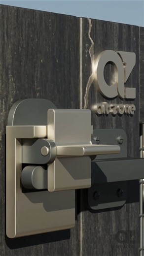 Compact Heavy-Duty Door Latch Idea for gates