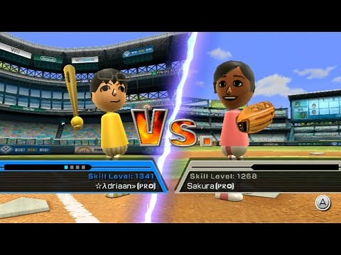 Wii Sports Baseball: Adriaan vs Champion Sakura