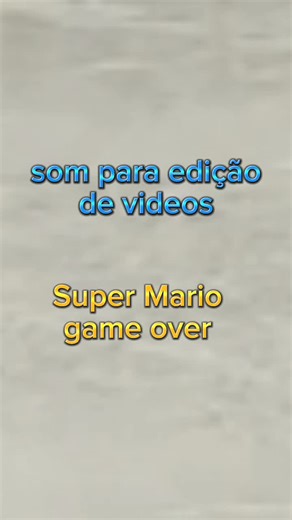 música do super Mario, música game over, Mario morrendo, game over