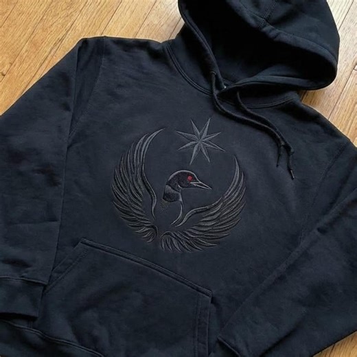 Embroidered MN Rebel Loon Hoodie, Minnesota North Star State - Etsy
