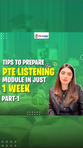 Ace Your PTE Listening Module in Just One Week! 📝 Short on time? No worries! We've got you covered with these expert tips to conquer the PTE Listening module in just one week. Listen to our PTE Expert as she uncovers all the tips that you need. #PTEpractice #ptepreparation #pteexampreparation #PTEExam #ptelistening #ptetips #tipsandtricks #ptehacks #ptetest #passPTEtest #ielts #englishtest #pteclasses | PTE Classes