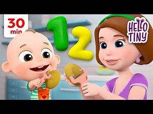 One Potato, Two Potatoes 🥔 Counting Song for Toddlers | Kids Songs and Nursery Rhymes | Hello Tiny