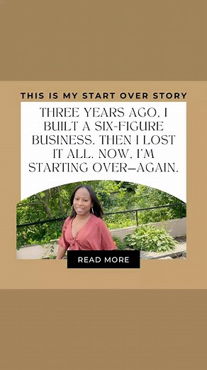I built a six-figure business, lost it all, and now I’m starting over—again. But this time, I’m doing it smarter: no burnout, no undercharging, no struggling without systems. If you’ve ever had to start over, drop ‘REBUILD’ in the comments. Let’s bounce back together. | Tiffany Coleman